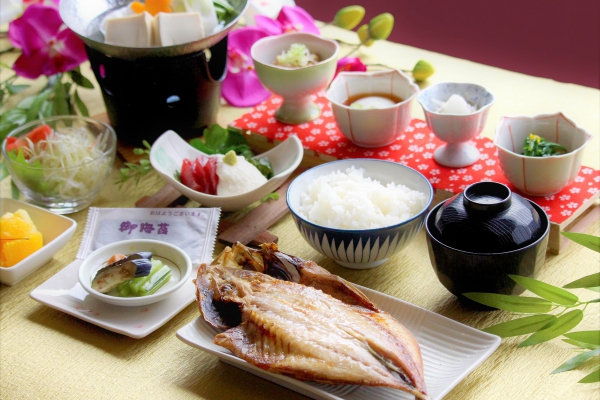 【朝食グレードアップ一例※内容は季節により異なります】<br />
<br />
